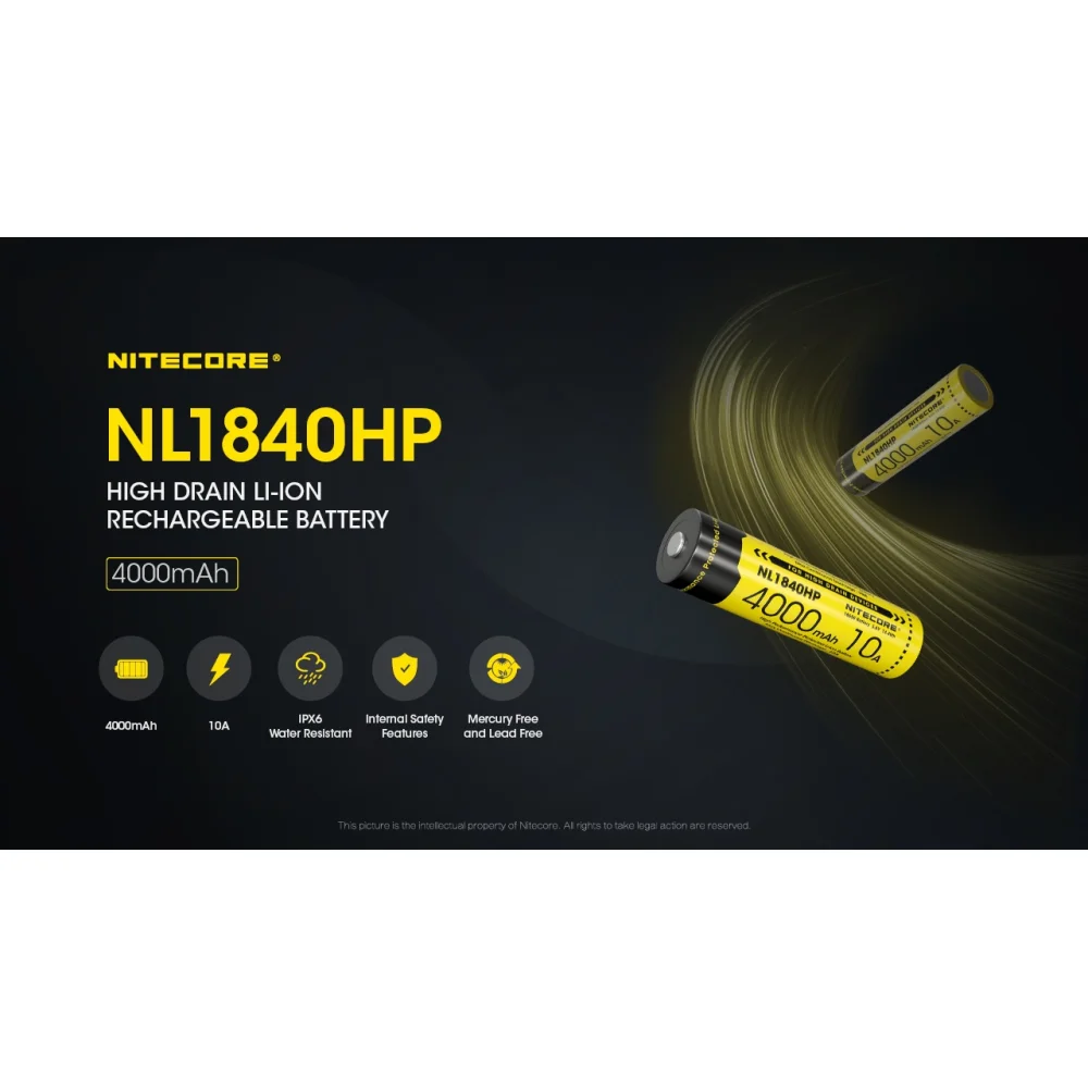 Akumulator LI-ION NITECORE 18650 4000mAh NL1840HP 4 Akumulator LI-ION NITECORE 18650 4000mAh NL1840HP