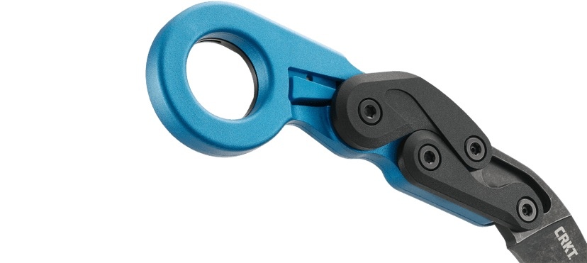 CRKT 4041B PROVOKE GRIVORY to konstrukcja nawiązująca stylistycznie do klasycznych azjatyckich noży typu karambit, łącząca jednocześnie najnowsze technologie z futurystycznym wyglądem.Innowacyjna technologia Kinematic pozwala na błyskawiczne wypchnięcie ostrza przy pomocy kciuka, które automatycznie ulega zablokowaniu.Aby zwolnić blokadę, wystarczy przesunąć specjalną dźwignię.Głownia o agresywnej linii i wykończeniu Stonewash, wykonana jest z wytrzymałej stali 1.4116, zaś rękojeść z Grivory.Jest to - LifeGun.pl NÓŻ CRKT 4041B - PROVOKE GRIVORY BLUE METALLIC-6