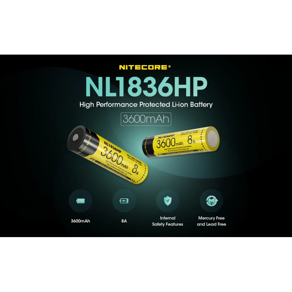 AKUMULATOR LI-ION NITECORE 18650 3600 mAh NL1836HP 4 AKUMULATOR LI-ION NITECORE 18650 3600 mAh NL1836HP