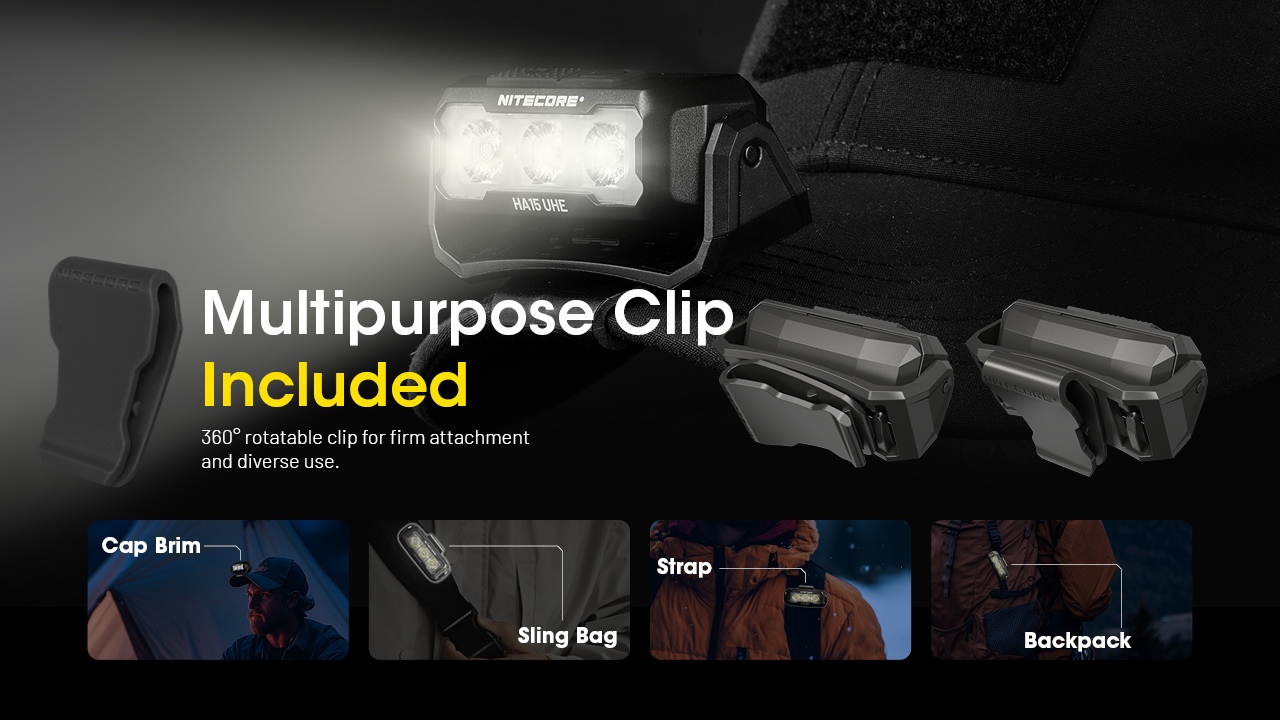 Nitecore HA15 UHE + akumulator NL1411R - to nowy model nowoczesnej, ultralekkiej i mocnej latarki czołowej, w zestawie z akumulatorem Nitecore NL1411R. Ten akumulator o pojemności 1100 mAh posiada wbudowany port ładowania USB-C, co umożliwia ładowanie go bezpośrednio za pomocą np. ładowarki do smartfona.Świetnie sprawdzi się wśród miłośników aktywnego trybu życia, będąc niezastąpionym dodatkiem do biegania, biwakowania, trekkingu, podróży i codziennego użytku.Nitecore - LifeGun.pl Latarka czołowa Nitecore HA15 UHE 400 Lumenów + akumulator NL1411R-5