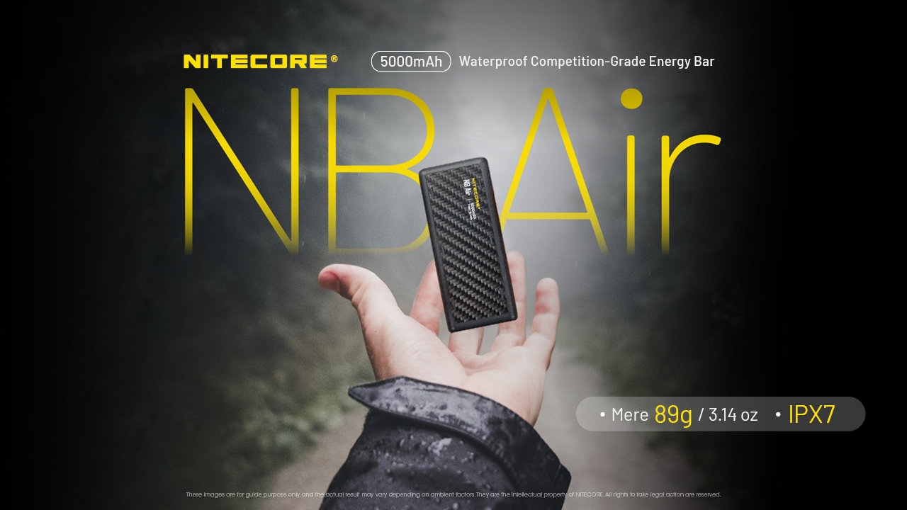 Powerbank NITECORE NB AIR 5000 to lekki i funkcjonalny powerbank o pojemności 5000 mAh, stworzony z myślą o aktywnym stylu życia i codziennym użytkowaniu. - LifeGun.pl Powerbank NITECORE NB AIR 5000 mAh-5