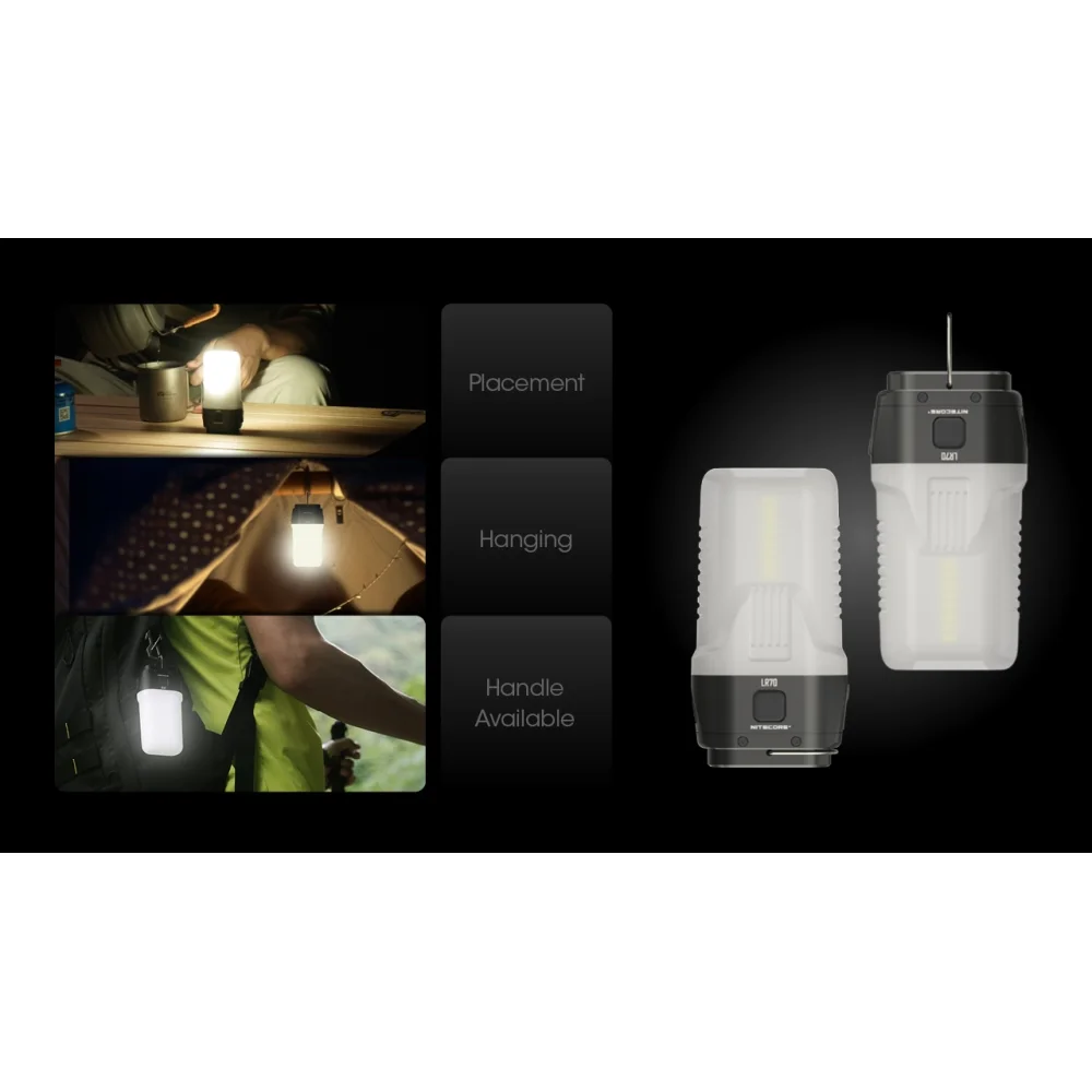 Latarka kempingowa NITECORE LR70 3000 Lumenów 3 Latarka kempingowa NITECORE LR70 3000 Lumenów