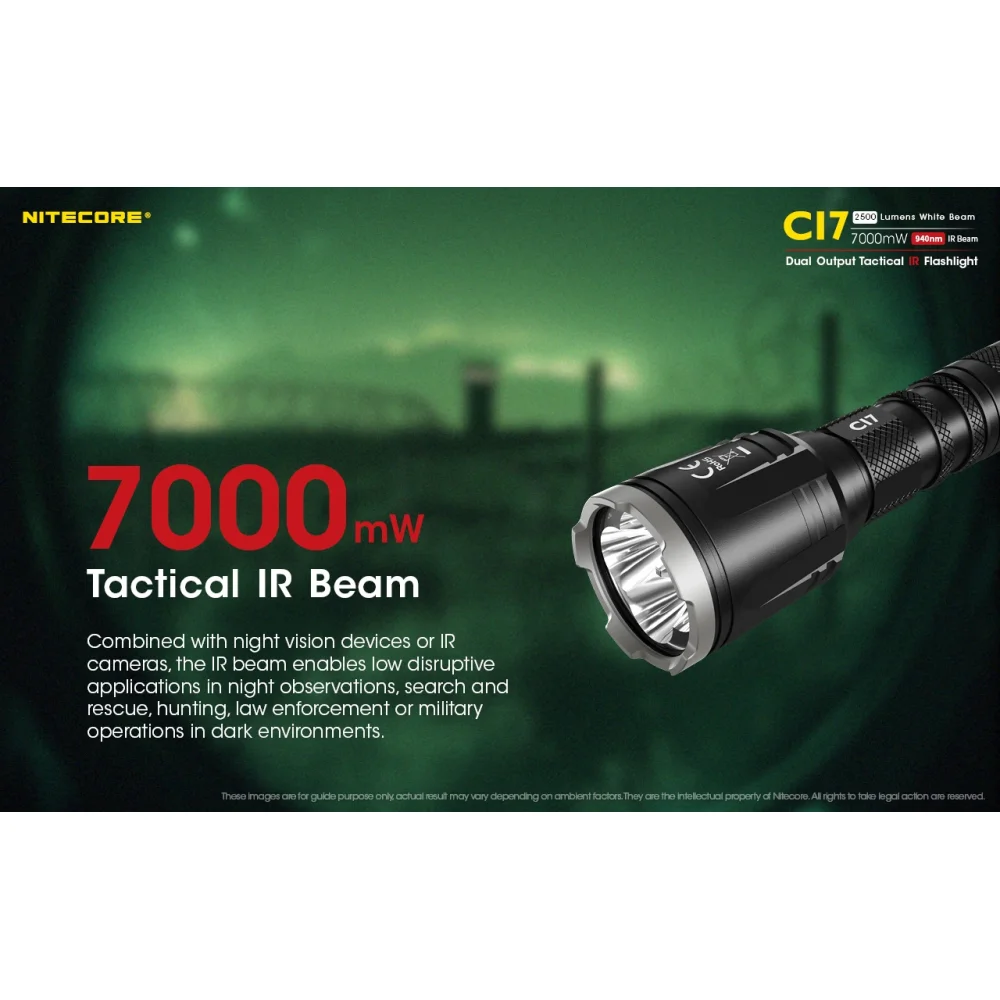 Latarka NITECORE CI7 2500 Lumenów 3 Latarka NITECORE CI7 2500 Lumenów