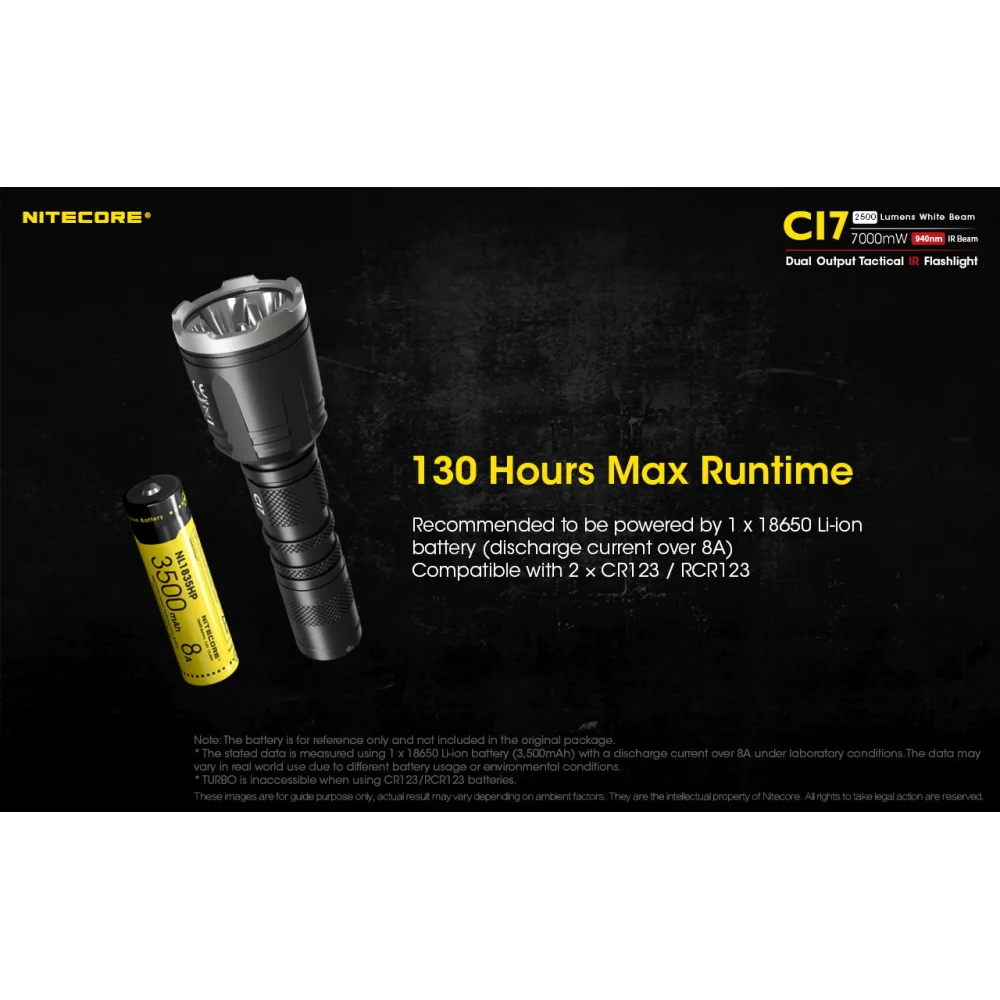 Latarka NITECORE CI7 2500 Lumenów 5 Latarka NITECORE CI7 2500 Lumenów
