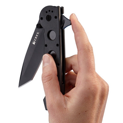 Kolor: Czarny | Opakowanie: Pudełko kartonowe | Waga (g): 176 | Rodzaj ostrza:: Tanto | Stal: AUS8 | Wykończenie ostrza: Azotek tytanu - czarne | Długość po złożeniu (cm): 14 | Długość ostrza (cm): 9.5 | Rękojeść: Zytel | Twardość materiału ostrza::: 58-59 HRC | Projektant: Kit Carson | Długość całkowita (cm): 23.5 | Blokada ostrza: Locking Liner | Grubość ostrza (cm): 0.35 | Rodzaj ząbkowania ostrza: Triple-Point Serrations - LifeGun.pl Nóż CRKT M16-14ZLEK-3