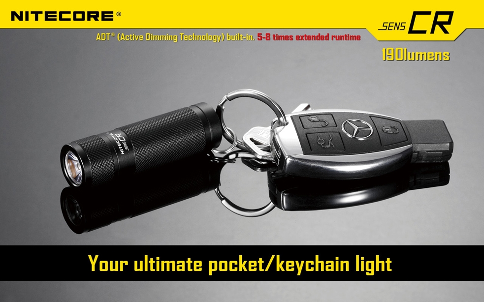 Maksymalny czas pracy (godz.): 27 | Zasięg wiązki światła (m): 76 | Waga bez baterii (g): 24 | Futerał: Nie | Wodoodporność: Do 2 m | Kolor: Czarny | Baterie (kompatybilne): 1x CR123 | Długość całkowita (mm): 64 | Średnica głowicy (mm): 20 | Źródło światła: Dioda LED Premium CREE XP-G R5 | Światło stroboskopowe: nie | Moc światła (L): 190 - LifeGun.pl Latarka Nitecore SENS CR 190 lumenów-9