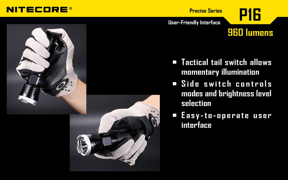 Latarka Nitecore P16 Precise 960 Lumenów-10