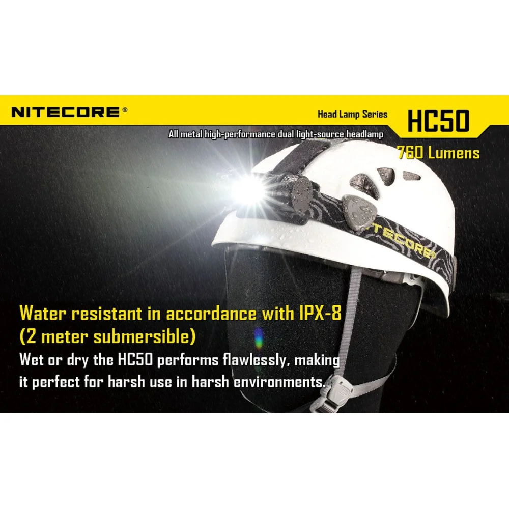 Latarka czołowa Nitecore HC50 760 Lumenów 20 Latarka czołowa Nitecore HC50 760 Lumenów