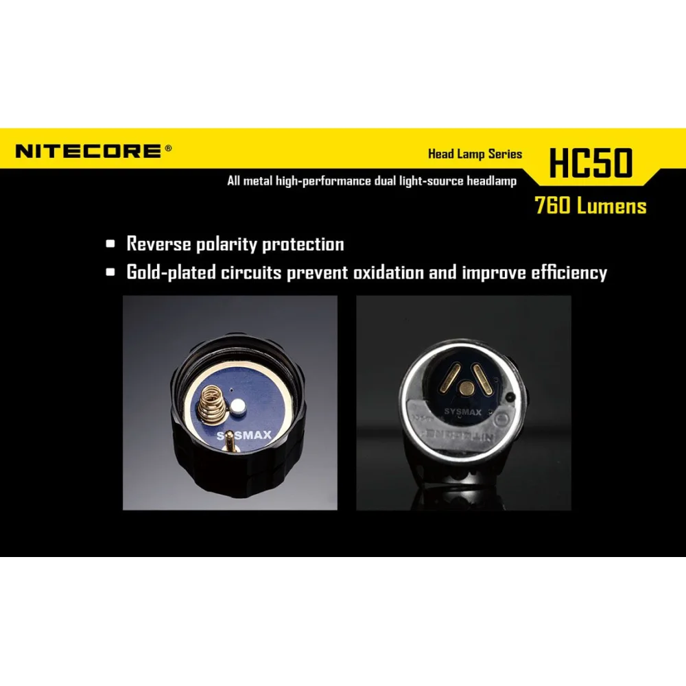 Latarka czołowa Nitecore HC50 760 Lumenów 21 Latarka czołowa Nitecore HC50 760 Lumenów