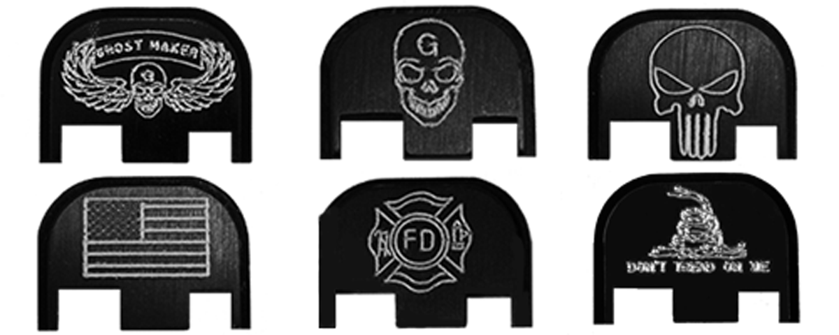 Zaślepka zamka GLOCK Ghost Maker UWAGA: Produkt współpracuje z wszystkimi modelami pistoletów firmy GLOCK, oprócz pistoletów GLOCK 42 oraz GLOCK 43.Ta customowa zaślepka zamka nada Twojemu pistoletowi niepowtarzalnego charakteru. Wykonana z odpornego na zniszczenie anodowanego aluminium 6061T-6.Producent gwarantuje że zamontowanie zaślepki Ghost Maker nie wpłynie na prace języka spustowego ani wyważenie broni. - LifeGun.pl Zaślepka zamka GLOCK Ghost Maker-2