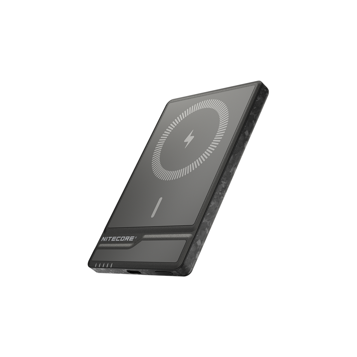 NITECORE NW5000 to ultracienki powerbank o imponującej pojemności 5000 mAh.Łączy w sobie funkcjonalność, nowoczesne wzornictwo, kompaktowe rozmiary oraz niską wagę.Obudowa z włókna węglowego posiada zgodność z normą szczelności IPX5, zapewniając niezawodność nawet w trudnych warunkach atmosferycznych. Model oferuje innowacyjne funkcje, takie jak ładowanie bezprzewodowe o mocy 15W oraz szybkie ładowanie za pomocą kabla z mocą 20W.Umożliwia także podłączenie do - LifeGun.pl POWERBANK NITECORE NW5000-1