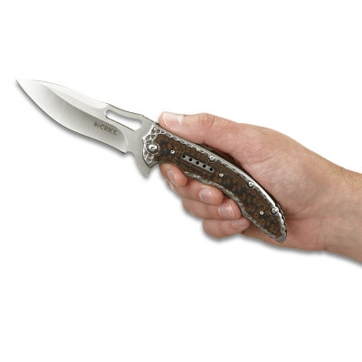 Ostrze ząbkowane: Nie | Opakowanie: Pudełko kartonowe | Waga (g): 173 | Rodzaj ostrza:: Drop point | Stal: 8Cr13MoV | Wykończenie ostrza: Satynowe | Długość po złożeniu (cm): 12.6 | Długość ostrza (cm): 10.1 | Twardość materiału ostrza::: 58-60 HRC | Projektant: Flavio Ikoma | Długość całkowita (cm): 22.6 | Blokada ostrza: Frame Lock | Grubość ostrza (cm): 0.4 | Rękojeść: 2Cr13 + okładziny G10 - LifeGun.pl Nóż składany CRKT 5470 Fossil-6