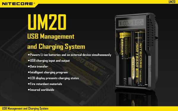 Ładowarka NItecore i manager USB UM20-4