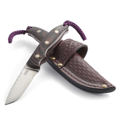 Ostrze ząbkowane: Nie | Futerał: Skórzana kabura | Opakowanie: Pudełko kartonowe | Waga (g): 102 | Rodzaj ostrza:: Drop point | Stal: 8Cr13MoV | Wykończenie ostrza: Satynowe | Grubość ostrza (cm): 0.33 | Rękojeść: G-10 | Twardość materiału ostrza::: 58-60 HRC | Projektant: Larry Fischer | Długość całkowita (cm): 18.4 | Blokada ostrza: Ostrze stałe | Długość ostrza (cm): 7.6 - LifeGun.pl Nóż myśliwski CRKT 2861 Hunt'N Fisch-6