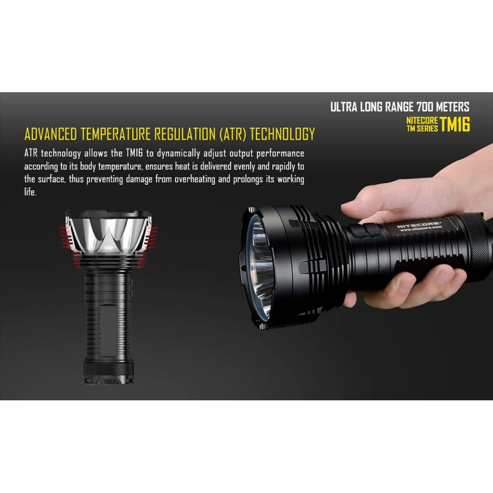 Latarke Nitecore LED TinyMonster TM16 4000 lumenów 8 Latarke Nitecore LED TinyMonster TM16 4000 lumenów