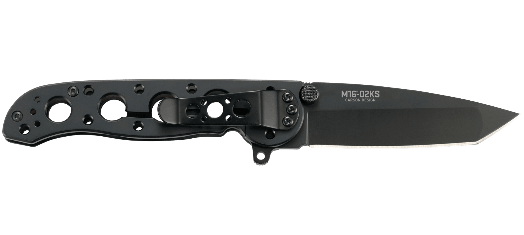 Nóż CRKT M16-02KS Nóż składany CRKT należy do jednej z najpopularniejszych serii zaprojektowanej przez Kita Carsona. Taktyczny nóż zachwyca swym wyglądem i funkcjonalnością. To hołd złożony zmarłemu w 2014 roku Kitowi Carsonowi, którego noże były przełomem w projektowaniu nowoczesnych noży taktycznych. Nóż wyposażono z gładką głownię Tanto pokrytą czarną oksydą nadającą mu matowy, bardziej taktyczny wygląd. - LifeGun.pl Nóż CRKT M16-02KS-3