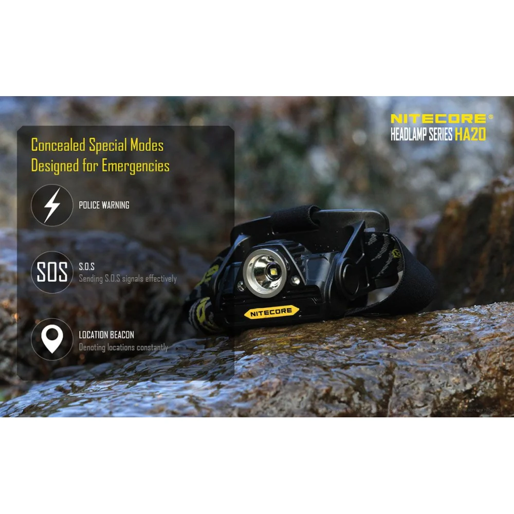 Czołówka LED Nitecore HA20 300 lumenów 19 Czołówka LED Nitecore HA20 300 lumenów