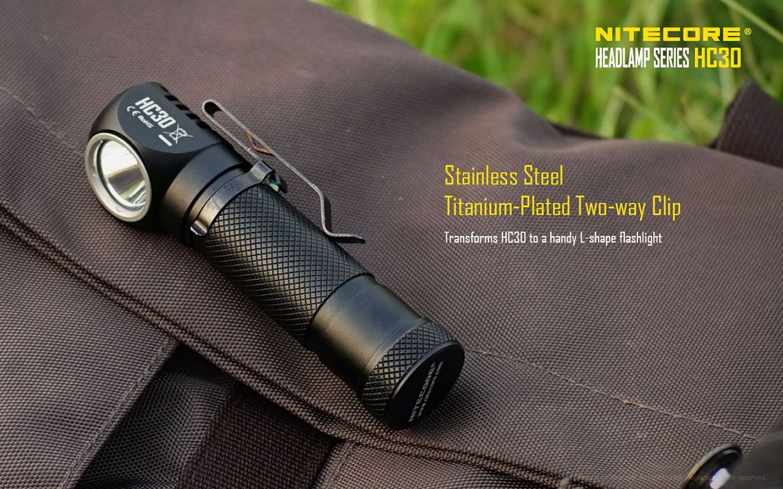 Światło S.O.S.: Tak | Maksymalny czas pracy (godz.): 330 | Zasięg wiązki światła (m): 162 | Waga bez baterii (g): 40.3 | Ładowarka w zestawie: Nie | Baterie w zestawie: Nie | Futerał: Nie | Wodoodporność: Tak | Baterie (kompatybilne): 1 x 18650 lub 2 x CR123 | Długość całkowita (mm): 98 | Średnica głowicy (mm): 24 | Źródło światła: Dioda LED CREE XM-L2 U2 | Światło stroboskopowe: tak | Moc światła (L): 330 - LifeGun.pl Czołówka Nitecore HC30 1000 Lumenów-25