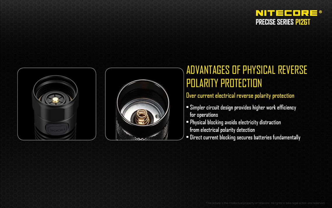 Światło S.O.S.: Tak | Maksymalny czas pracy (godz.): 520 | Zasięg wiązki światła (m): 320 | Waga bez baterii (g): 91 | Ładowarka w zestawie: Nie | Baterie w zestawie: Nie | Futerał: Tak | Wodoodporność: Tak | Kolor: Czarny | Baterie (kompatybilne): 1 x 18650 lub 2 x CR123 | Światło stroboskopowe: tak | Moc światła (L): 1000 - LifeGun.pl Latarka LED Nitecore P12GT 1000 lumenów-14