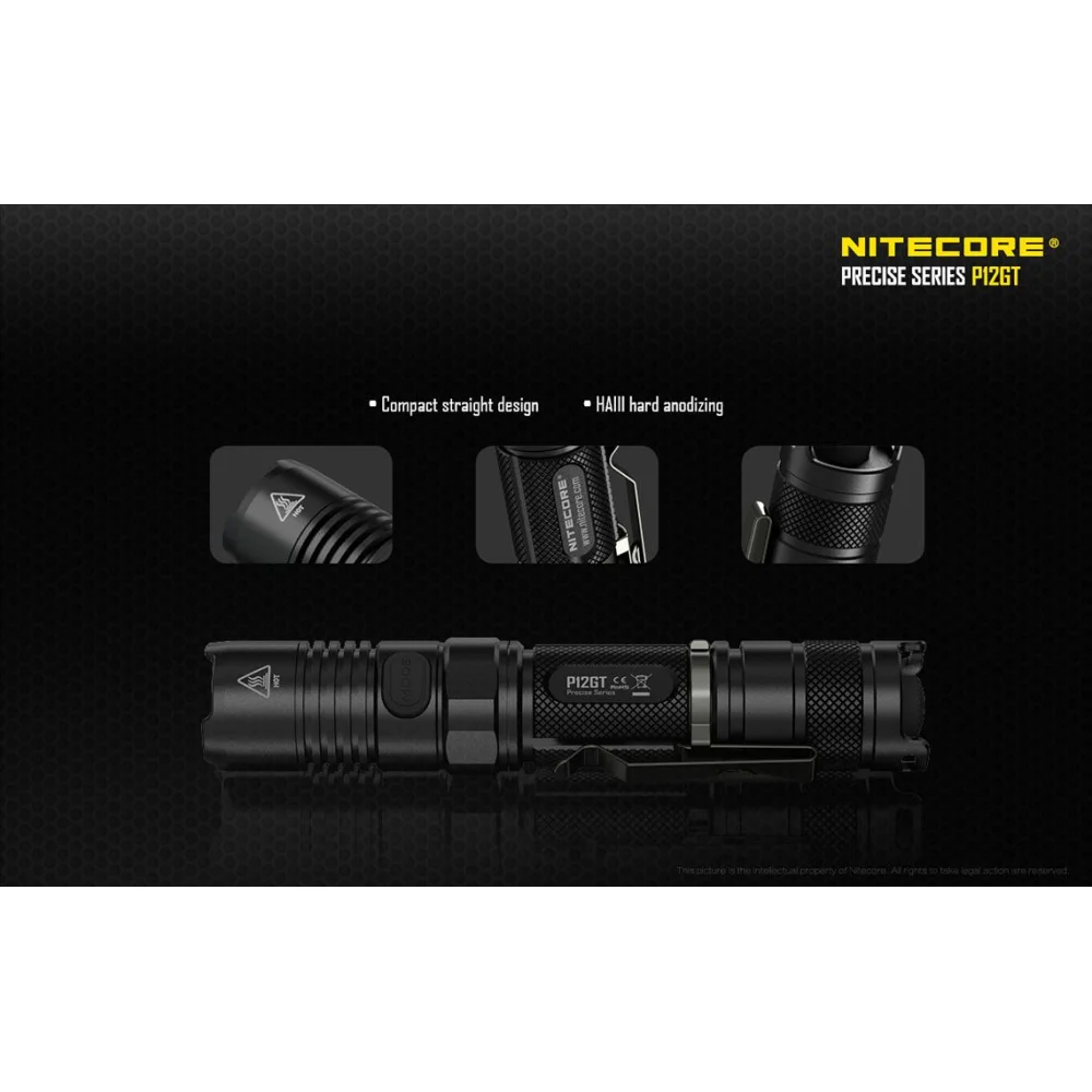 Latarka LED Nitecore P12GT 1000 lumenów 15 Latarka LED Nitecore P12GT 1000 lumenów