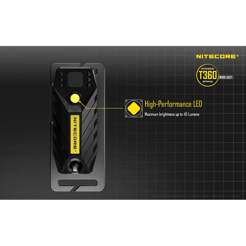 Czołówka LED Nitecore T360 45 Lumenów 11 Czołówka LED Nitecore T360 45 Lumenów