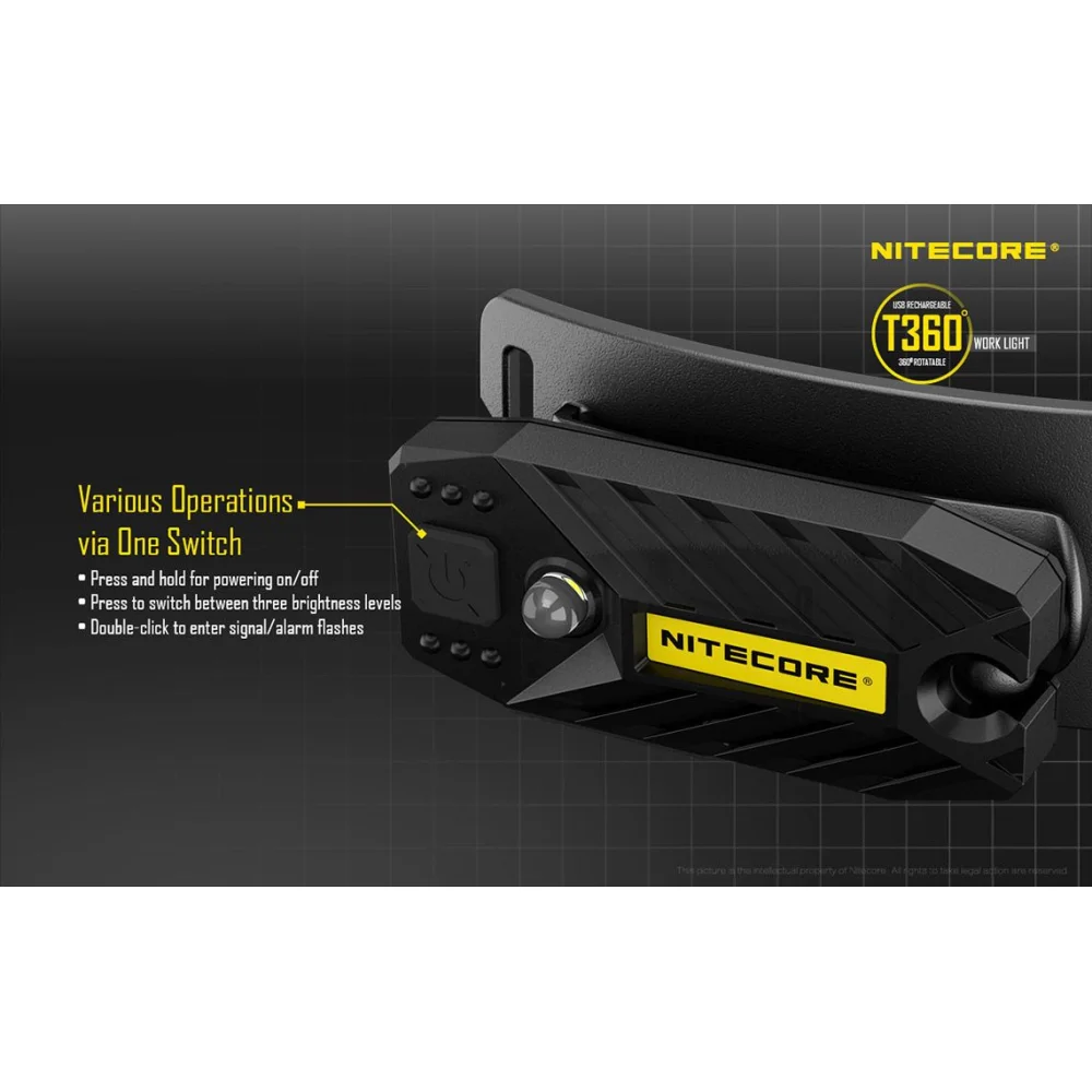 Czołówka LED Nitecore T360 45 Lumenów 15 Czołówka LED Nitecore T360 45 Lumenów