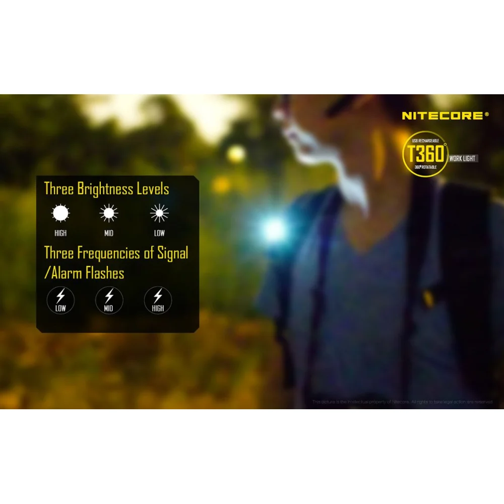 Czołówka LED Nitecore T360 45 Lumenów 16 Czołówka LED Nitecore T360 45 Lumenów
