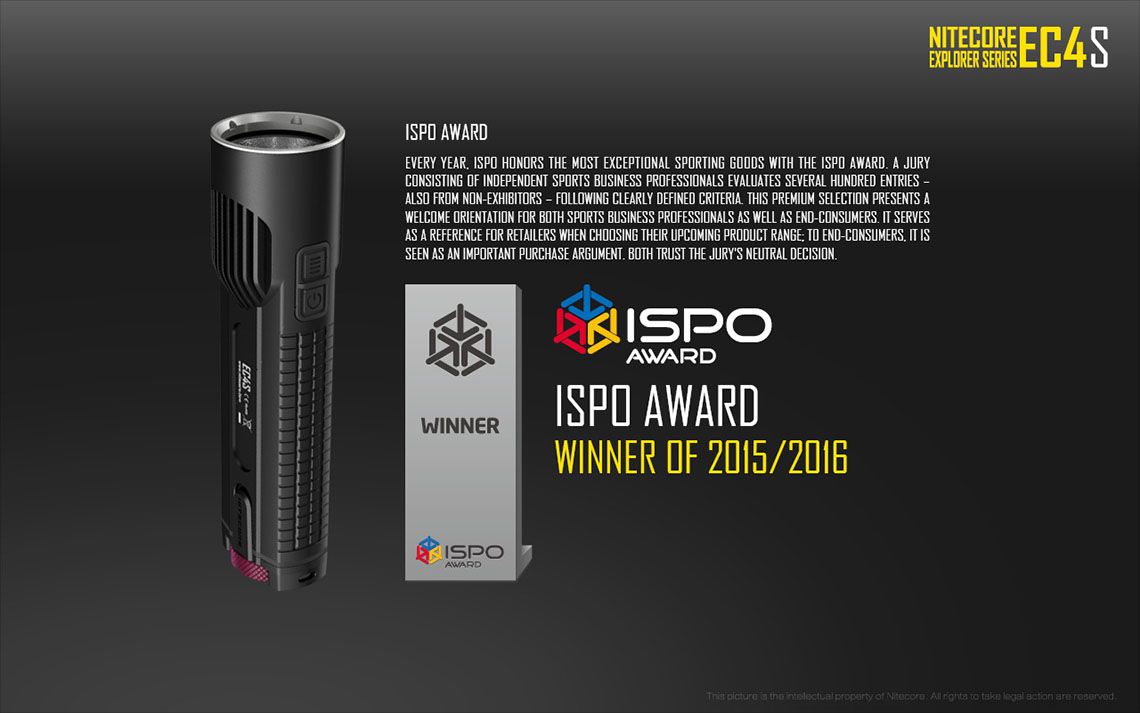 Światło S.O.S.: Tak | Maksymalny czas pracy (godz.): 325 | Zasięg wiązki światła (m): 280 | Waga bez baterii (g): 171 | Ładowarka w zestawie: Nie | Baterie w zestawie: Nie | Futerał: Tak | Wodoodporność: Tak | Kolor: Czarny | Baterie (kompatybilne): 2x 18650 lub 4x CR123 | Światło stroboskopowe: tak | Moc światła (L): 2150 | Średnica głowicy (mm): 40 | Źródło światła: Dioda LED Cree XHP50 - LifeGun.pl Latarka LED Nitecore EC4S 2150 Lumenów-6