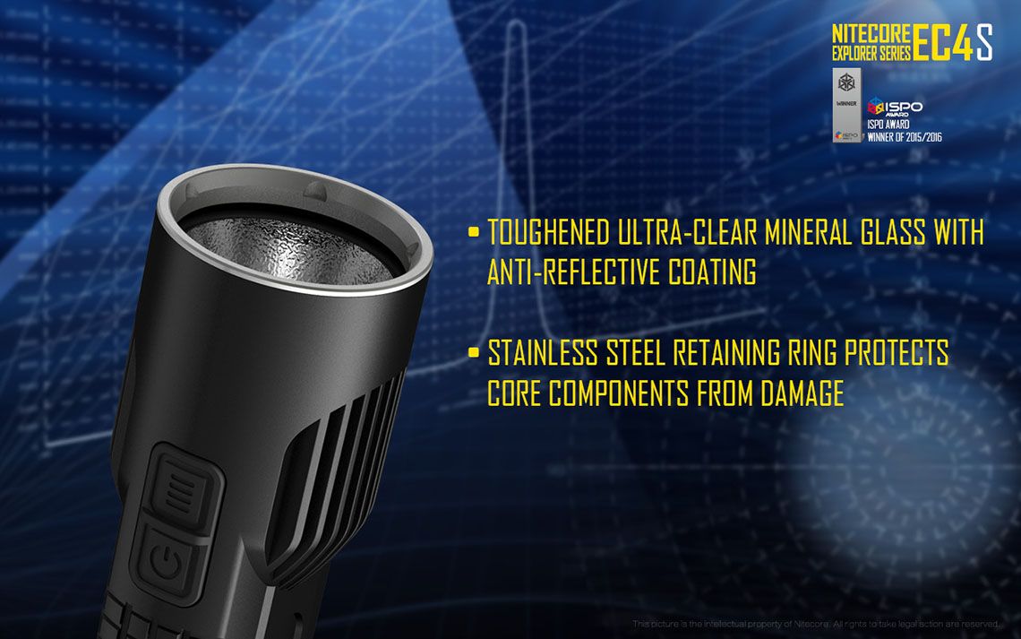 Światło S.O.S.: Tak | Maksymalny czas pracy (godz.): 325 | Zasięg wiązki światła (m): 280 | Waga bez baterii (g): 171 | Ładowarka w zestawie: Nie | Baterie w zestawie: Nie | Futerał: Tak | Wodoodporność: Tak | Kolor: Czarny | Baterie (kompatybilne): 2x 18650 lub 4x CR123 | Światło stroboskopowe: tak | Moc światła (L): 2150 | Średnica głowicy (mm): 40 | Źródło światła: Dioda LED Cree XHP50 - LifeGun.pl Latarka LED Nitecore EC4S 2150 Lumenów-22