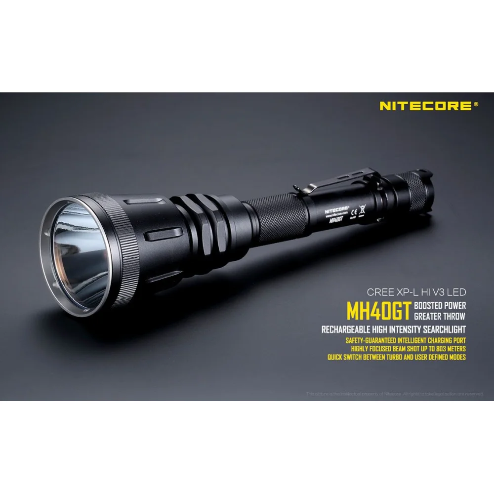 Latarka LED Nitecore MH40GT 1000 Lumenów 6 Latarka LED Nitecore MH40GT 1000 Lumenów