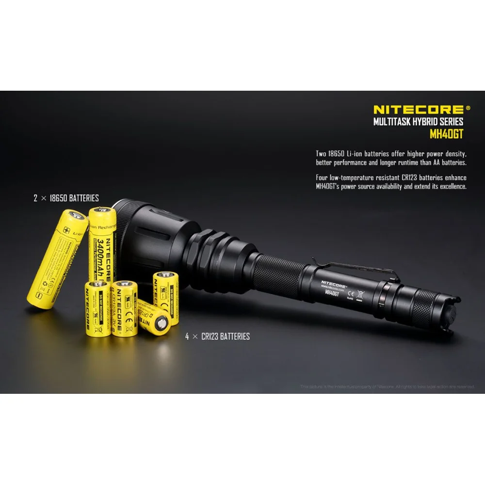 Latarka LED Nitecore MH40GT 1000 Lumenów 11 Latarka LED Nitecore MH40GT 1000 Lumenów
