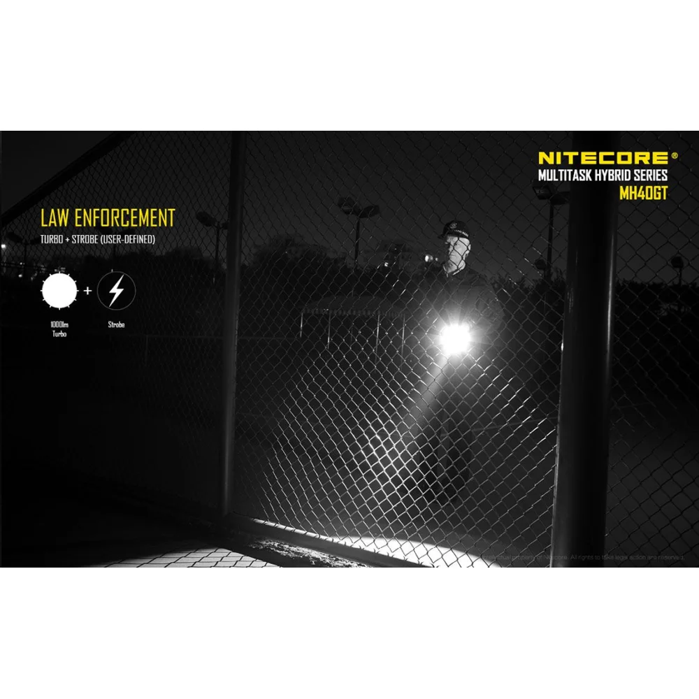 Latarka LED Nitecore MH40GT 1000 Lumenów 13 Latarka LED Nitecore MH40GT 1000 Lumenów