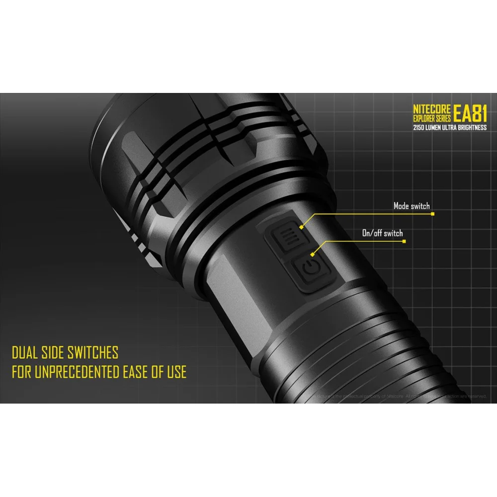 Latarka LED Nitecore EA81 2150 Lumenów 9 Latarka LED Nitecore EA81 2150 Lumenów