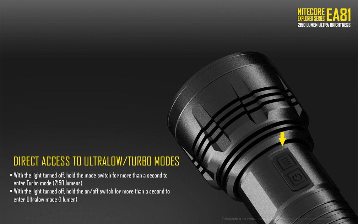 Światło S.O.S.: Tak | Maksymalny czas pracy (godz.): 810 | Zasięg wiązki światła (m): 462 | Waga bez baterii (g): 282 | Ładowarka w zestawie: Nie | Baterie w zestawie: Nie | Futerał: Tak | Wodoodporność: Tak | Kolor: Czarny | Baterie (kompatybilne): 8x AA | Światło stroboskopowe: tak | Moc światła (L): 2150 | Średnica głowicy (mm): 60 | Źródło światła: Dioda LED Cree XHP50 - LifeGun.pl Latarka LED Nitecore EA81 2150 Lumenów-10