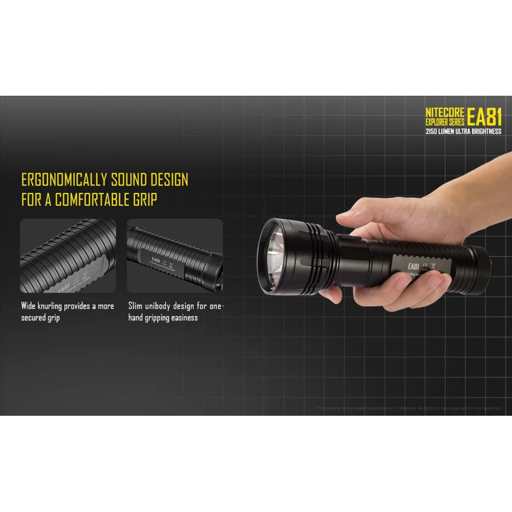Latarka LED Nitecore EA81 2150 Lumenów 13 Latarka LED Nitecore EA81 2150 Lumenów