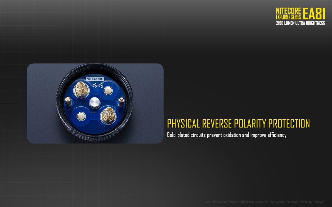 Światło S.O.S.: Tak | Maksymalny czas pracy (godz.): 810 | Zasięg wiązki światła (m): 462 | Waga bez baterii (g): 282 | Ładowarka w zestawie: Nie | Baterie w zestawie: Nie | Futerał: Tak | Wodoodporność: Tak | Kolor: Czarny | Baterie (kompatybilne): 8x AA | Światło stroboskopowe: tak | Moc światła (L): 2150 | Średnica głowicy (mm): 60 | Źródło światła: Dioda LED Cree XHP50 - LifeGun.pl Latarka LED Nitecore EA81 2150 Lumenów-16