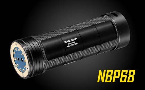 Akumulator Nitecore NBP68 Zastępuje 8 baterii 18650 i daje dwa razy dłuższy czas działania niż 8 baterii CR123. Przeznaczone do latarek Nitecore z serii TM. Pojemność: 98Wh Napięcie: 3,7V Waga: 565 g Długość: 157 mm Średnica: 50 mm Nie narażaj akumulatora na działanie wody lub ognia. Aby wydłużyć działanie akumulatora - LifeGun.pl Akumulator Nitecore NBP68-1