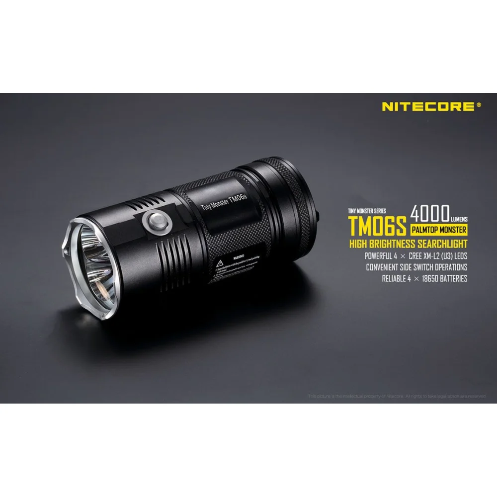 Latarka LED Nitecore TM06S 4000 Lumenów 6 Latarka LED Nitecore TM06S 4000 Lumenów