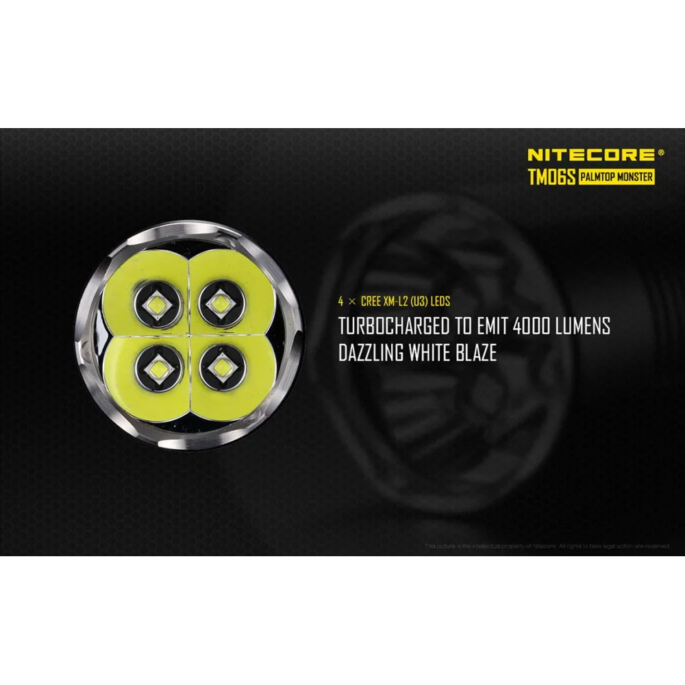 Latarka LED Nitecore TM06S 4000 Lumenów 7 Latarka LED Nitecore TM06S 4000 Lumenów