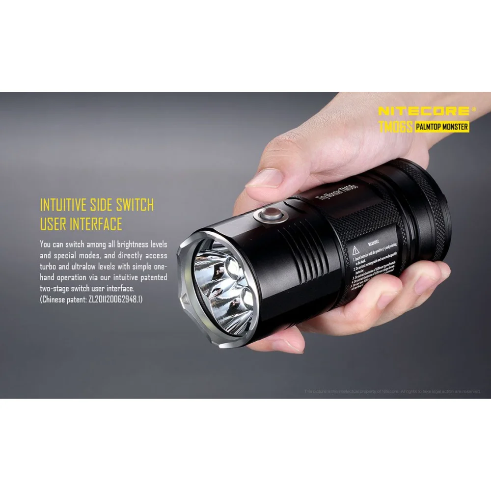 Latarka LED Nitecore TM06S 4000 Lumenów 9 Latarka LED Nitecore TM06S 4000 Lumenów