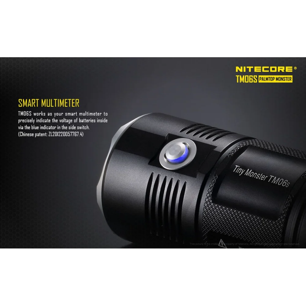Latarka LED Nitecore TM06S 4000 Lumenów 12 Latarka LED Nitecore TM06S 4000 Lumenów
