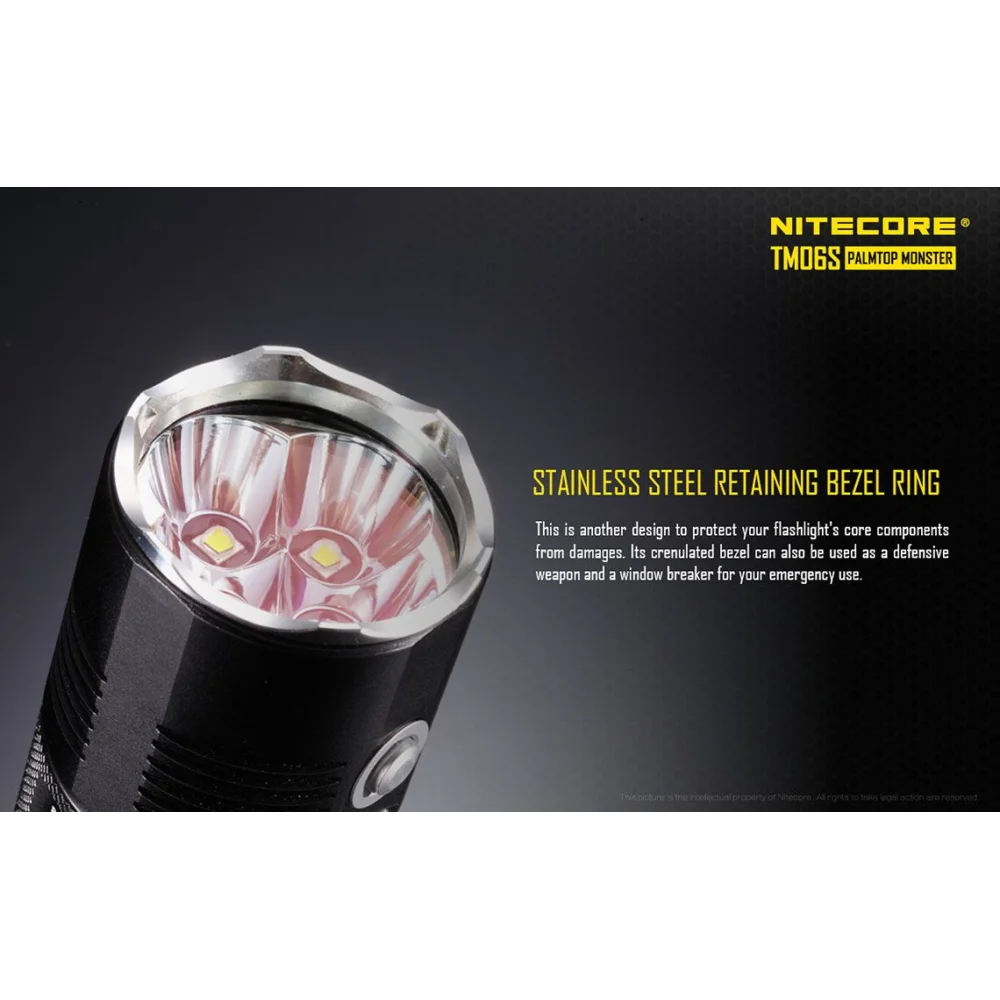 Latarka LED Nitecore TM06S 4000 Lumenów 15 Latarka LED Nitecore TM06S 4000 Lumenów