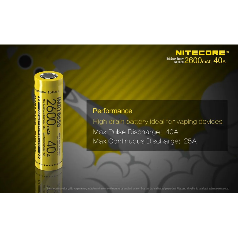 Akumulator Nitecore IMR 18650 2600mAh 4 Akumulator Nitecore IMR 18650 2600mAh