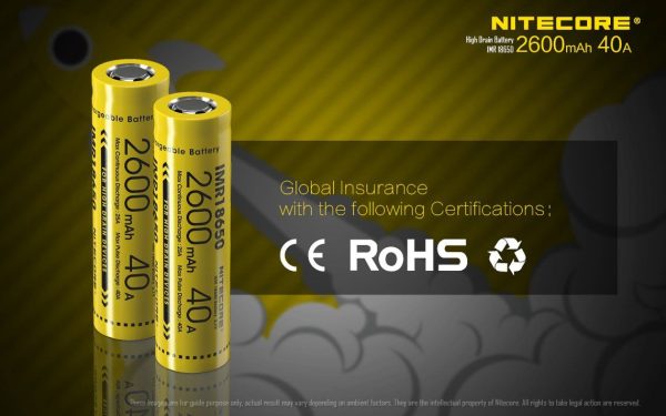 Akumulator Nitecore IMR 18650 2600mAh-6