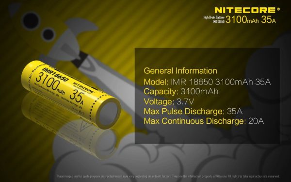 Akumulator Nitecore IMR 18650 3100 mAh-3