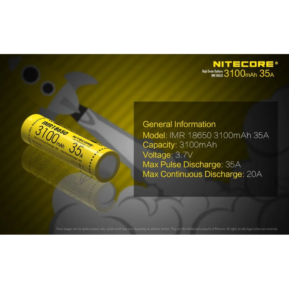 Akumulator Nitecore IMR 18650 3100 mAh 3 Akumulator Nitecore IMR 18650 3100 mAh