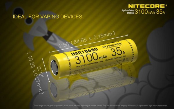 Akumulator Nitecore IMR 18650 3100 mAh-5