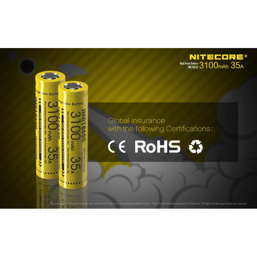 Akumulator Nitecore IMR 18650 3100 mAh 6 Akumulator Nitecore IMR 18650 3100 mAh