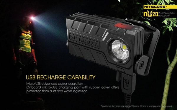 Czołówka Nitecore NU20 360 lumenów-12