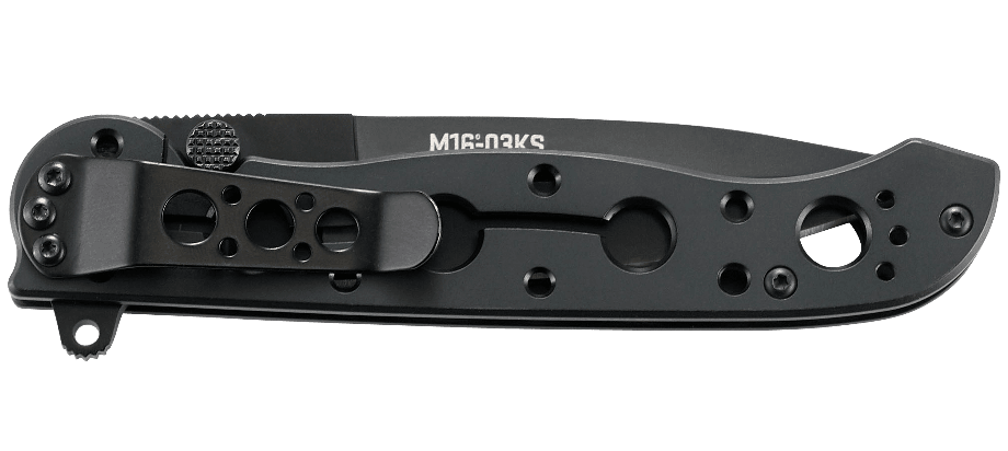 Waga (g): 107 | Długość całkowita (cm): 20.9 | Długość po złożeniu (cm): 11.8 | Długość ostrza (cm): 9 | Stal: Sandvik 12C27 | Blokada ostrza: Frame Lock | Grubość ostrza (cm): 0.3 | Rękojeść: 2CR13 - LifeGun.pl Nóż CRKT M16-03KS-4